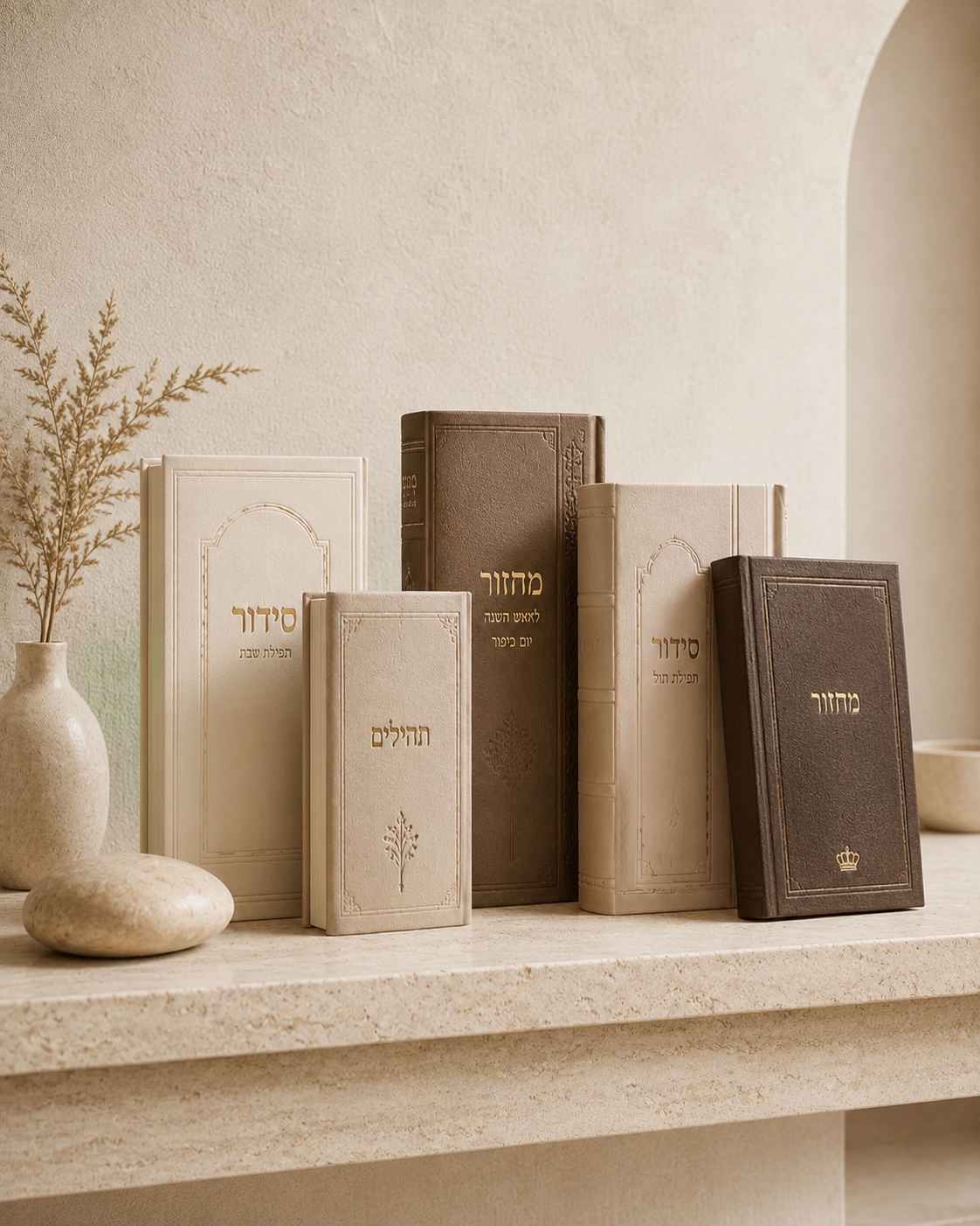 ספרי קודש — סידורים תהילים ומחזורים: מוצרי יודאיקה בקטלוג א.ש היופי שבקדושה
